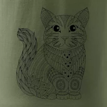 Mačka sediaca mandala Mačka sediaca mandala