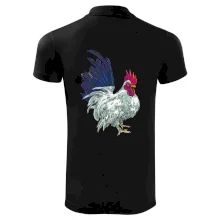 Kohút kreslený biely Kohút kreslený biely