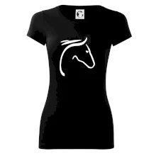 Kôň - hlava silueta