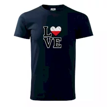 Love Poľská vlajka Love Poľská vlajka