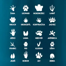 Zvieracie stopy - názvy