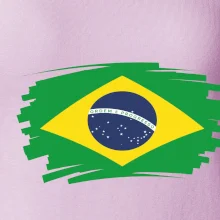 Brazília vlajka štetkou