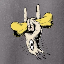 Rocková ruka kosť a oko