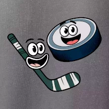 Parové tričko - Puk a hokejka