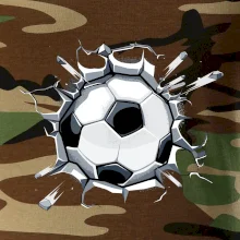 Futbalová lopta v triku