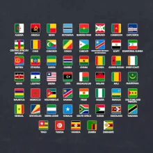 Vlajky štátov - Afrika Vlajky štátov - Afrika