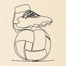 Futbalová lopta kopačka jedným ťahom Futbalová lopta kopačka jedným ťahom