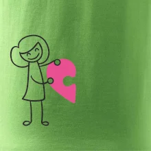 Párové tričká puzzle postavička