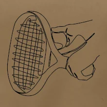 Tenisová raketa jedným ťahom