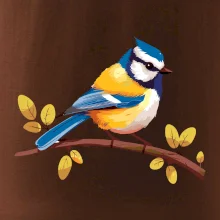 Sýkorka modrinka kreslená