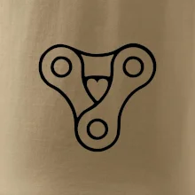 Cyklo srdce reťaz trojuholník