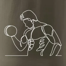 Fitness muž jedným ťahom