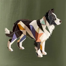 Border kólia zlepená z papiera Border kólia zlepená z papiera