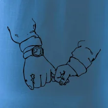 Otec a syn ruky obrys