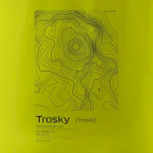 Trosky - vrstevnice v obdĺžniku