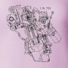 Motor Škoda/ VW 1.9L  TDI z boku