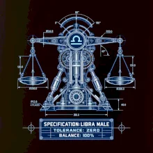 Váhy Engineering of Libra technický motiv