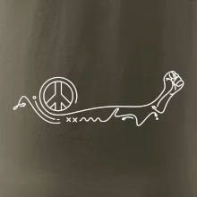 Päsť a symbol mieru