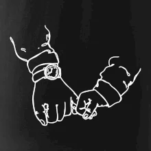 Otec a syn ruky obrys