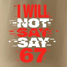 Červený - I Will Not Say SAY 67