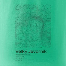 Velký Javorník (Beskydy) - vrstevnice v obdĺžniku