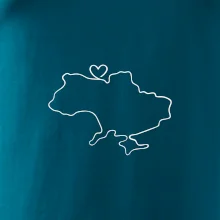 Mapa Ukrajiny - srdce