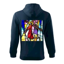 Vitráž - Ježiš a kríž