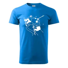 Lyžovanie - kreslené obrázok