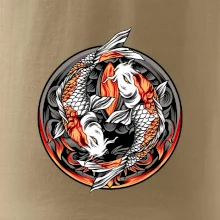 Yin & Yang Koi kapor - oranžový