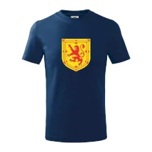 Škótsky lev na hrudi