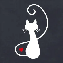 Zamilovaná mačka spredu