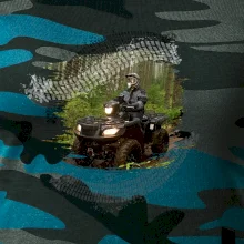 ATV štvorkolka v lese