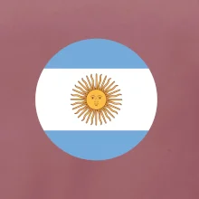 Argentína vlajka guľatá