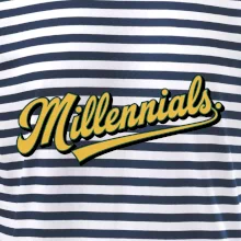 Generace Y - Millennials žlutý nápis Generace Y - Millennials žlutý nápis