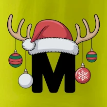 Vianočné rodinné tričká - písmeno a čiapka