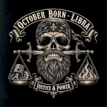 Váhy Lebka a spravedlnost October Born Libra