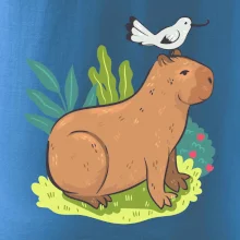 Kapybara a vtáčik