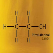 Molekulárna štruktúra Etanol