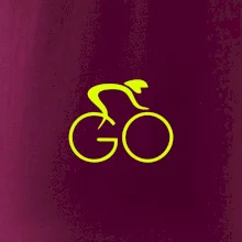 GO - Fluo cyklista malý