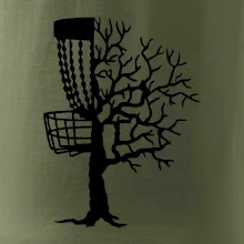 Disc golf pozor strom
