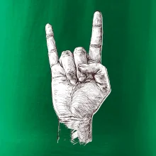 Rocková ruka kreslená Rocková ruka kreslená