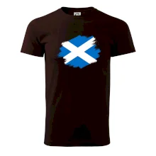 Škótska vlajka kreslená štetcom