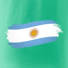 Argentína vlajka obhrýzaná Argentína vlajka obhrýzaná