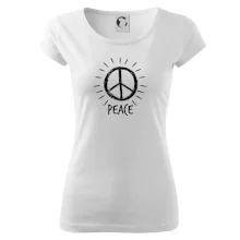 Peace symbol čiernobiely