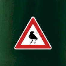 Dopravná značka - Pozor havran