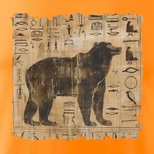 Egyptské hieroglyfy medveď