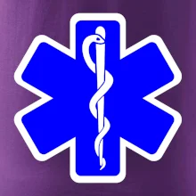 Rescue - Hviezda na prsníku + nápis na chrbte Rescue - Hviezda na prsníku + nápis na chrbte