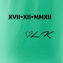 Dátum výročia a iniciály