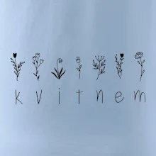 Kvitnem - Nápis s kvetinami