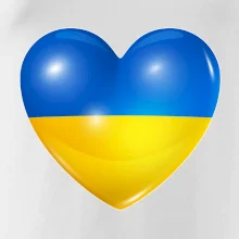 Ukrajina srdce vlajka